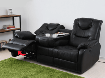 山善、電動リクライニング機能を搭載した本革ソファ - 家電 Watch