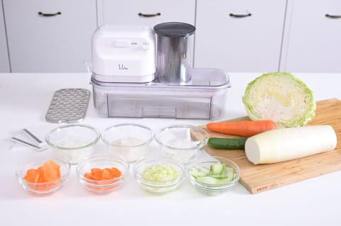 山善、大根おろしもラクな電動スライサー - 家電 Watch