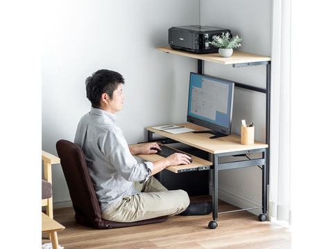 サンワサプライ、収納が多めのPCデスク2種 - PC Watch