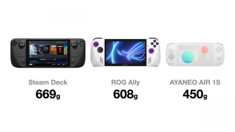 たった450gでRyzen 7 7840U搭載のゲーミングPC「AYANEO AIR 1S」。薄軽