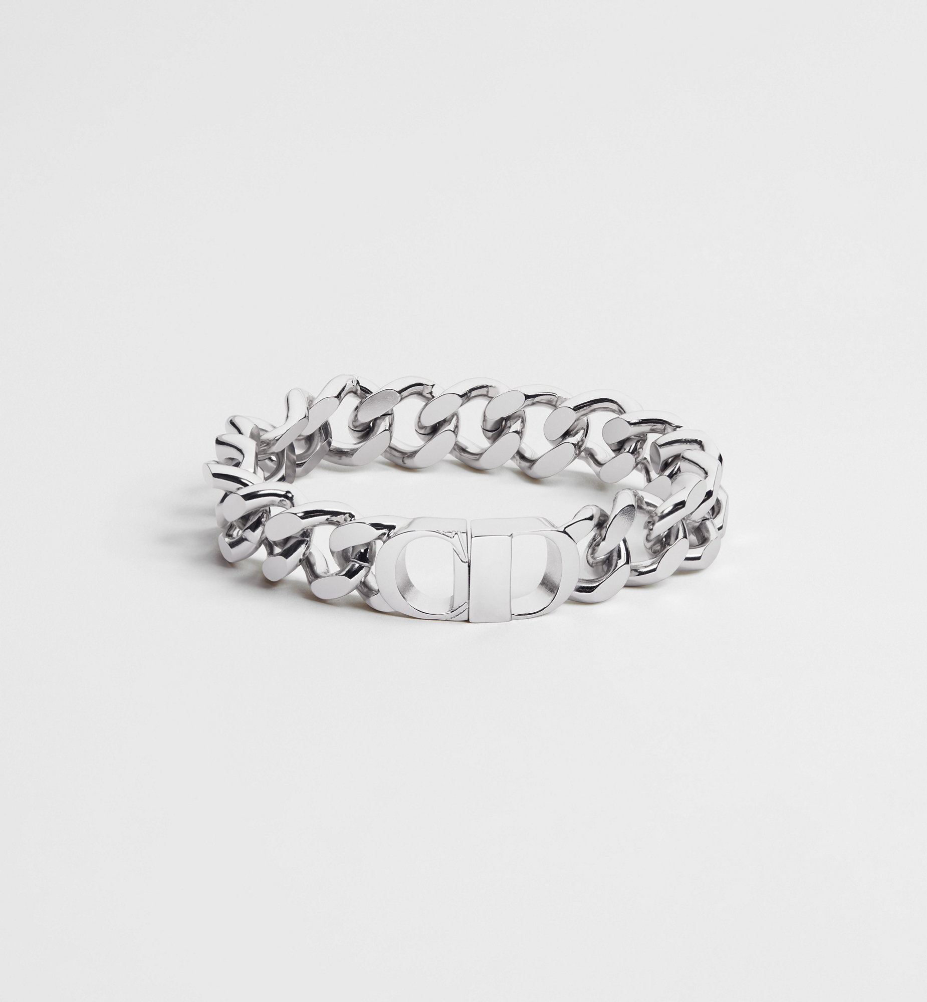 CD Icon Chain Link Bracelet Silver-Finish Brass | DIOR