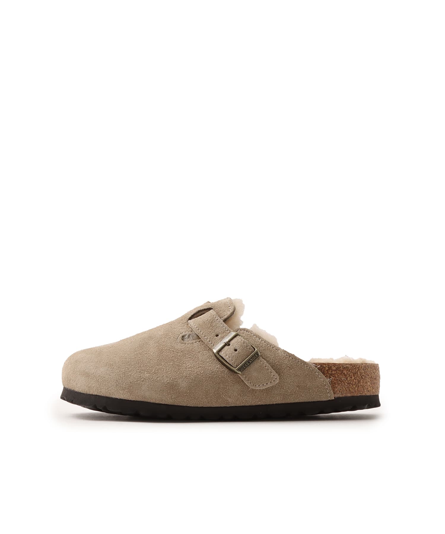 BIRKENSTOCK BOSTON SHEARLING LEVE TAUPE LAF TAUPE