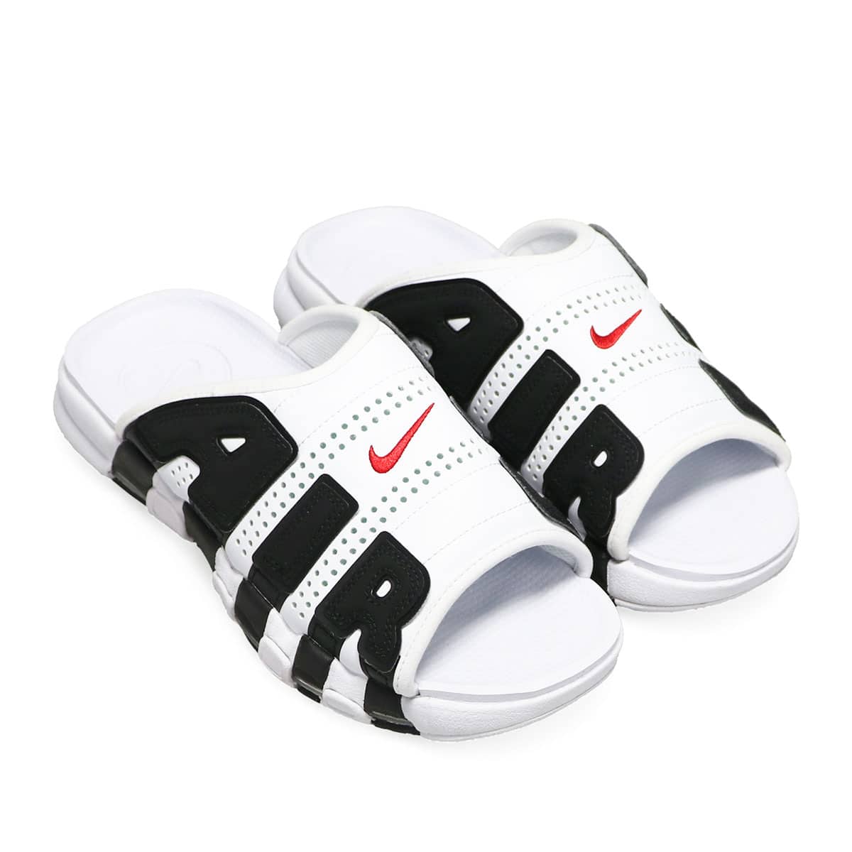 NIKE AIR MORE UPTEMPO SLIDE WHITE/VARSITY RED-BLACK 23SU-I（ナイキ