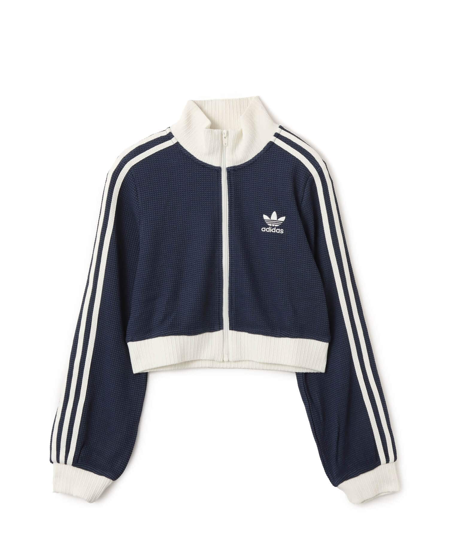 adidas CROP TRACK TOP ナイトインディゴ/オフホワイト（アディダス