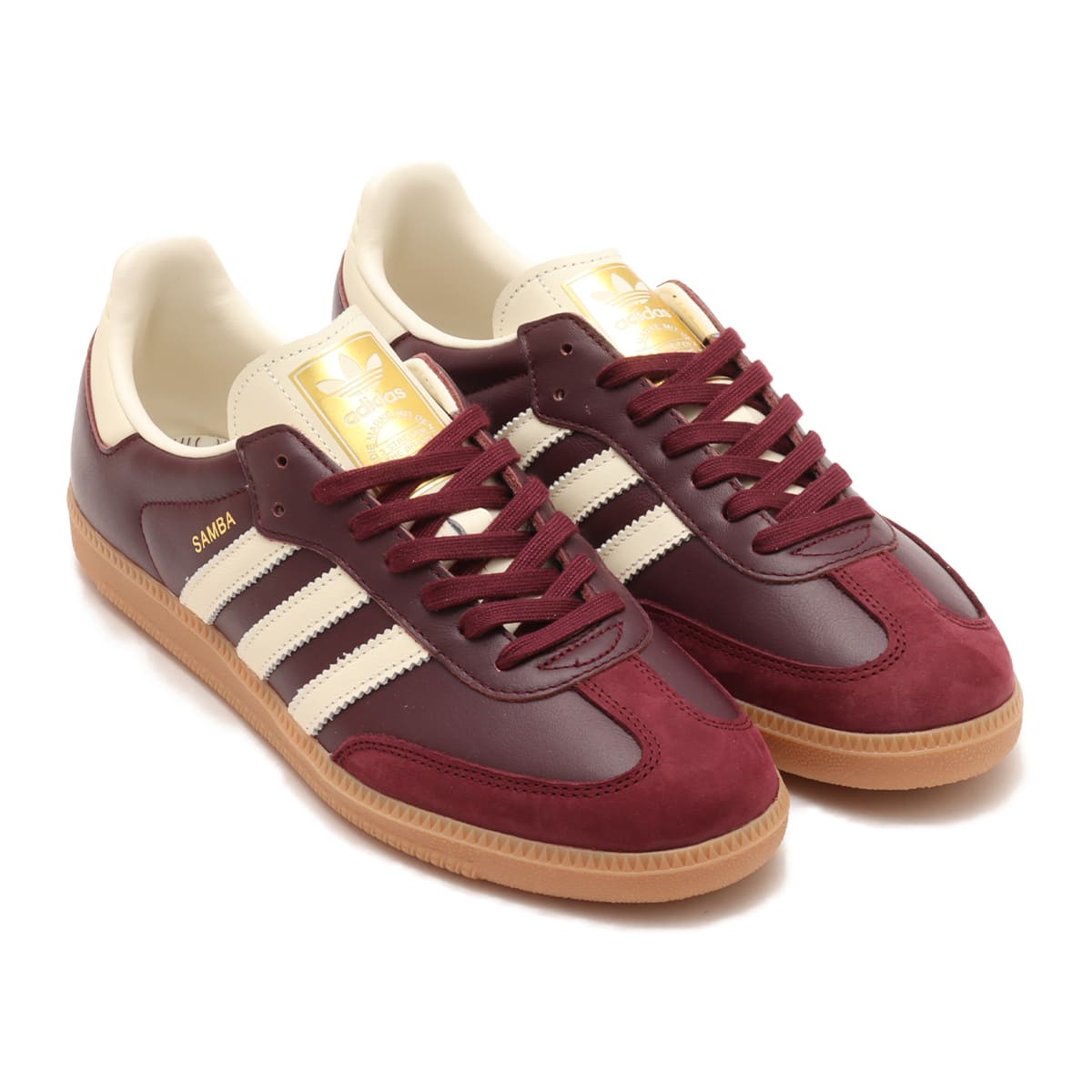 adidas SAMBA OG W MAROON/CREWHT/GOLDMT（アディダス サンバ オージー