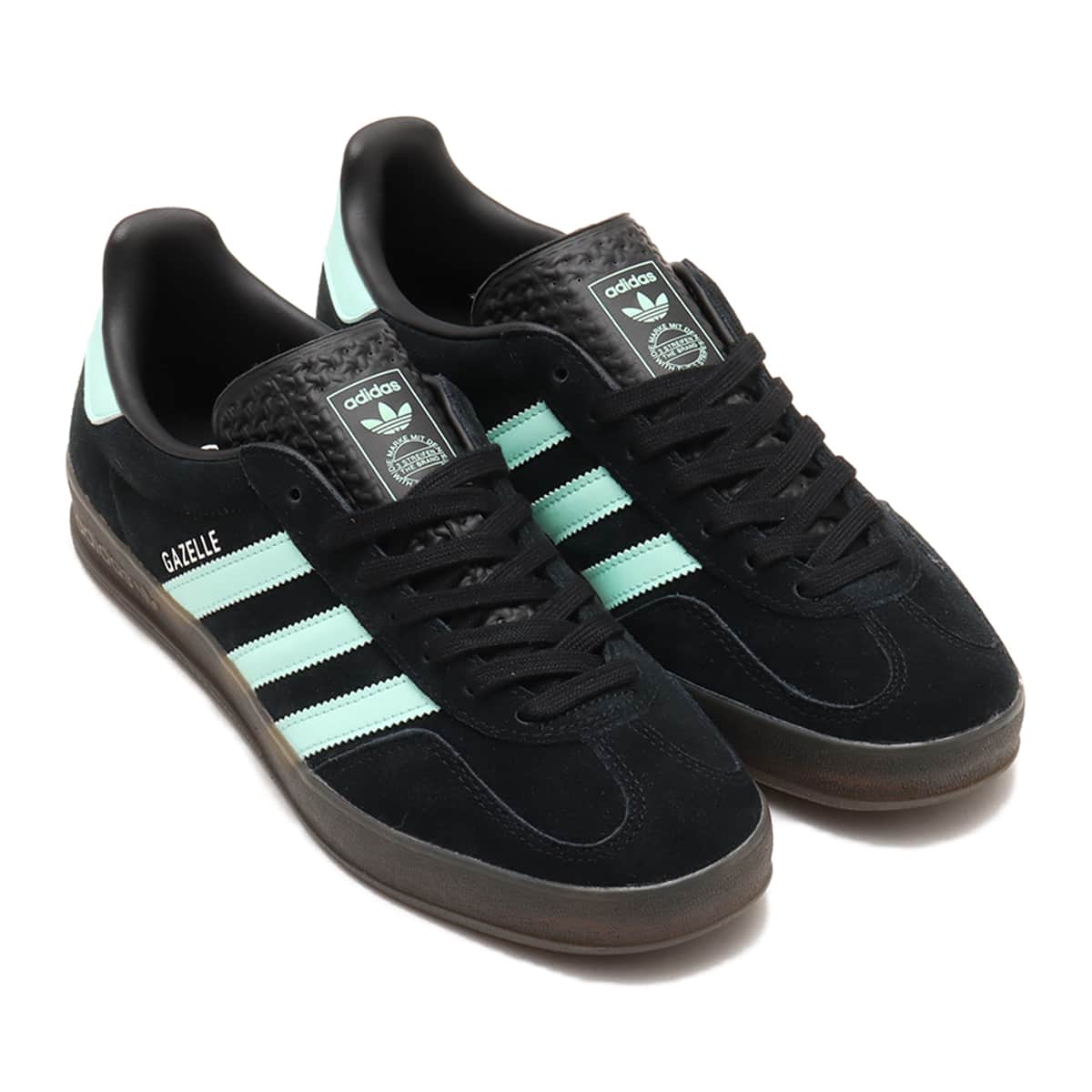 adidas GAZELLE INDOOR CORE BLACK/CLEAR MINT/GUM（アディダス ガゼル