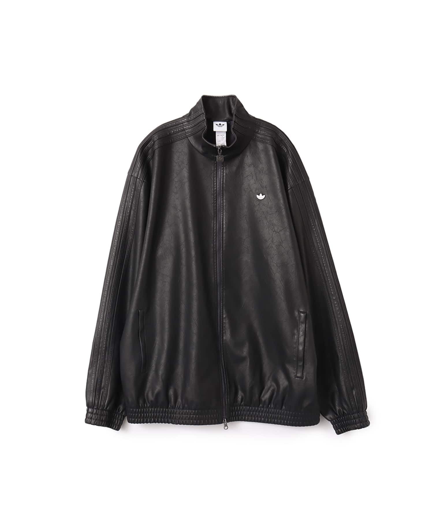 adidas PLEATHER FIREBIRD OVERSIZED TRACKTOP ユーティリティブラック