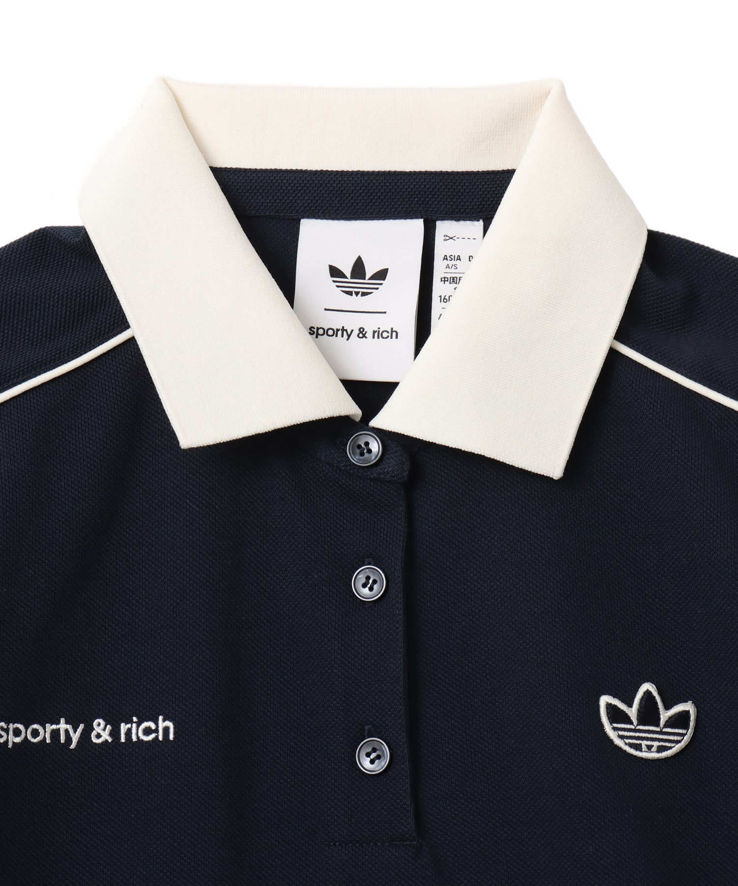 adidas SPORTY & RICH POLO TEE ナイトネイビー（アディダス