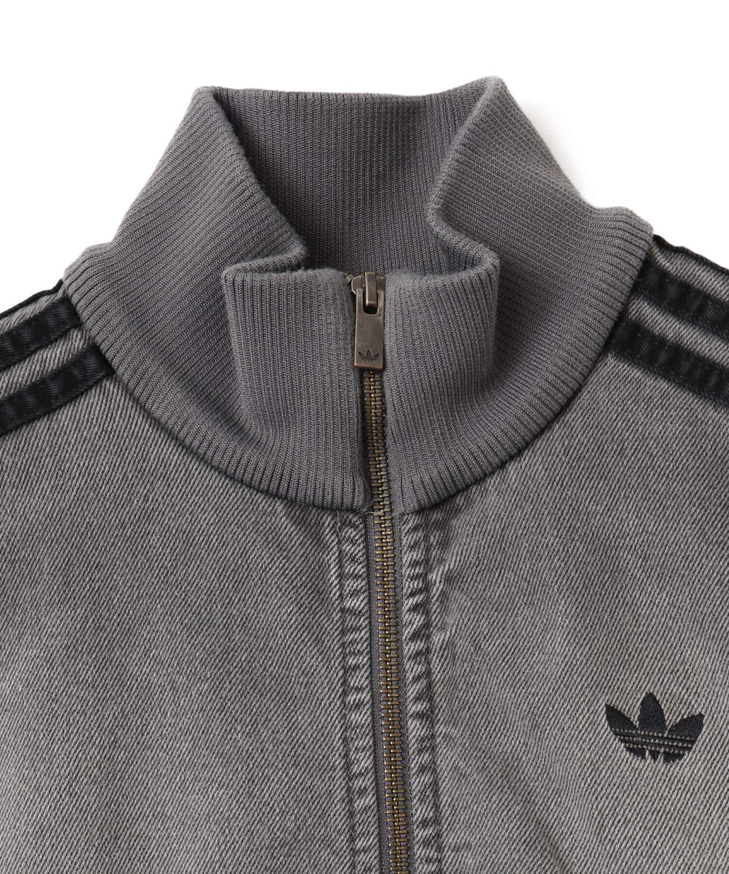 adidas DENIM TRACK TOP ウォッシュドグレーデニム（アディダス デニム