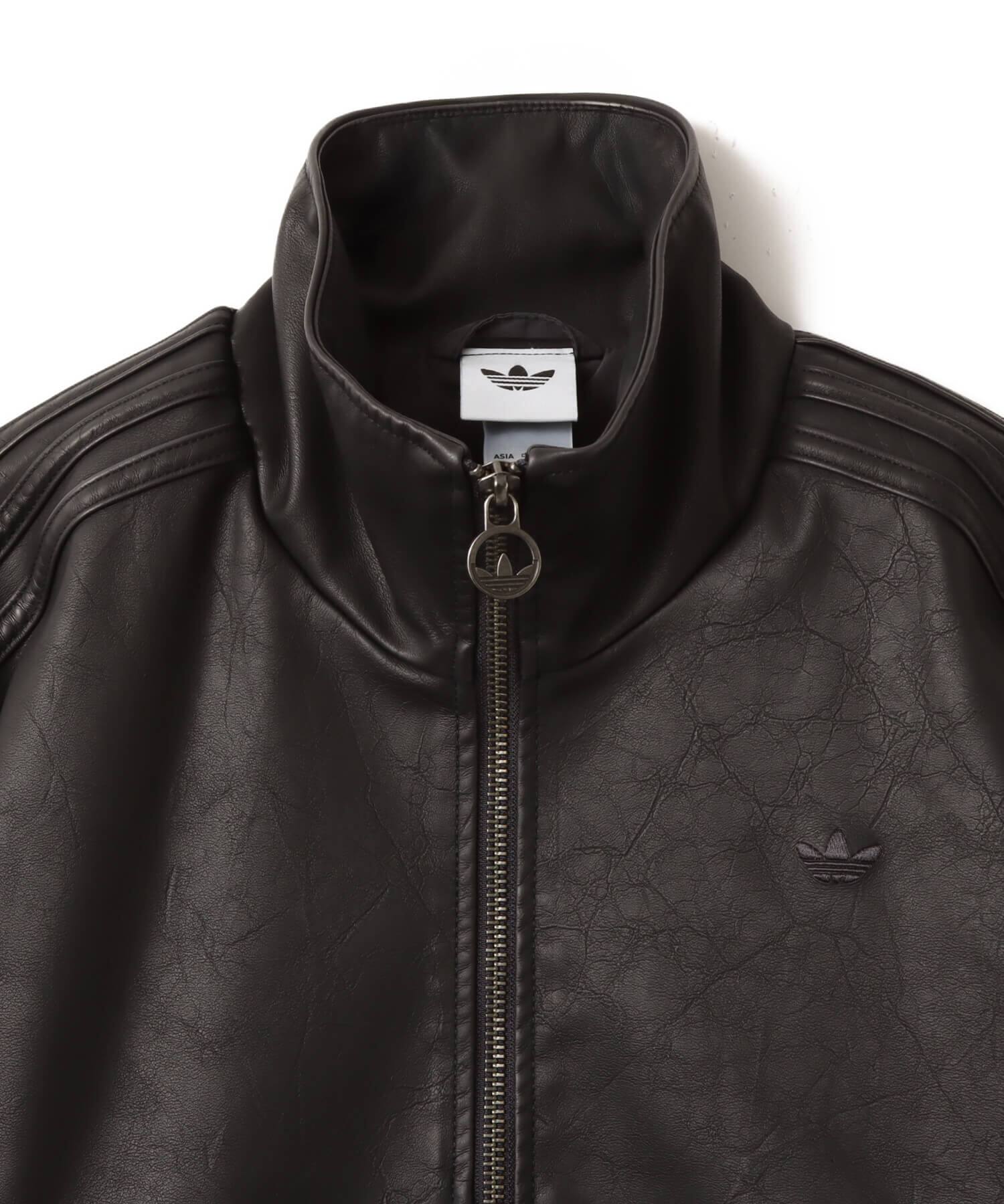 adidas FIREBIRD PLEATHER JACKET ユーティリティブラック（アディダス