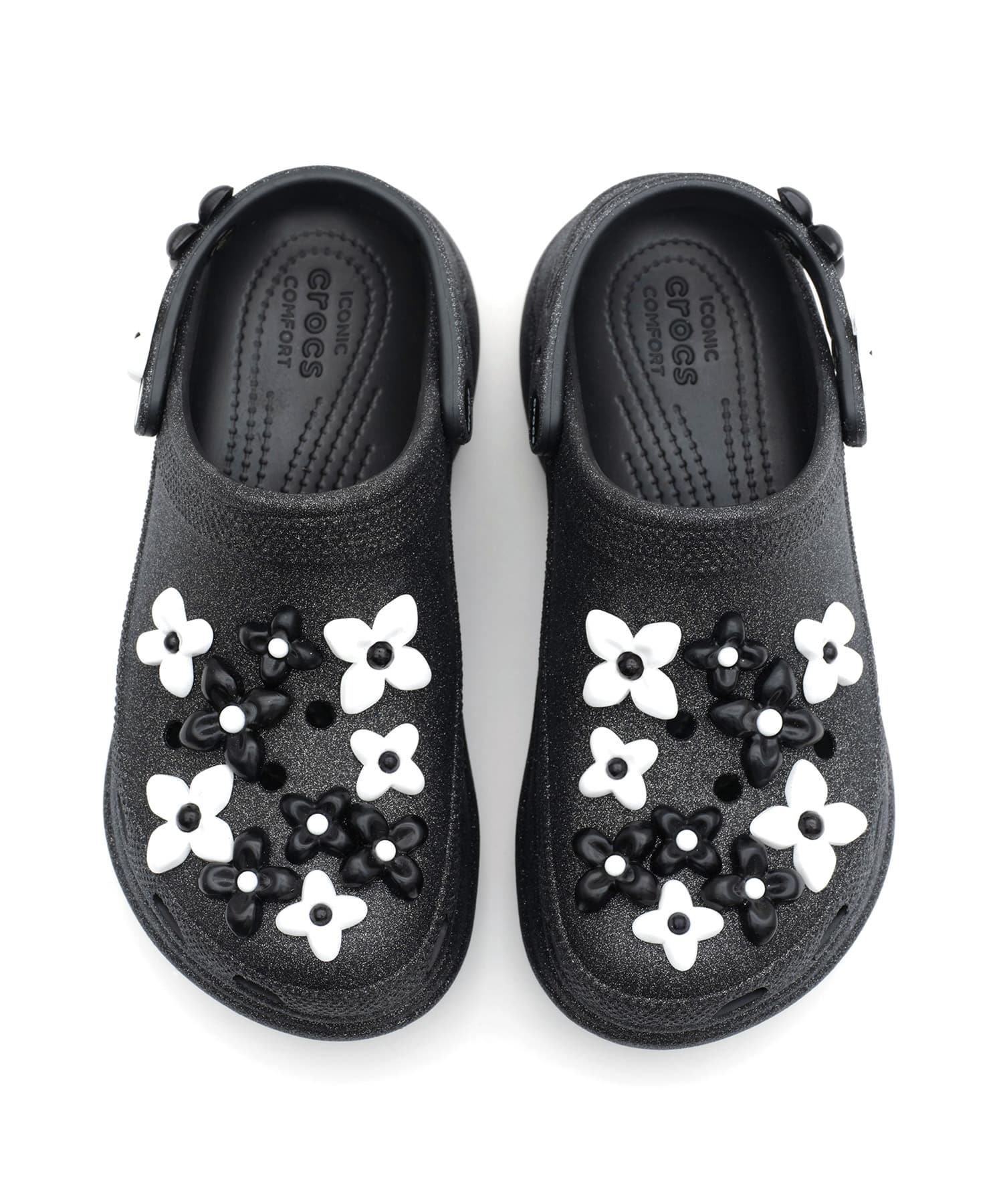 crocs SMFK X Crocs Bae Clog Black Glitter（クロックス エスエムエフ