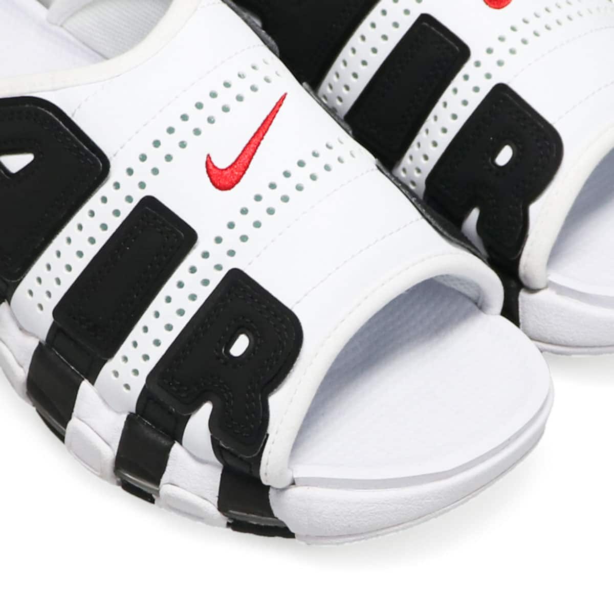 NIKE AIR MORE UPTEMPO SLIDE WHITE/VARSITY RED-BLACK 23SU-I（ナイキ