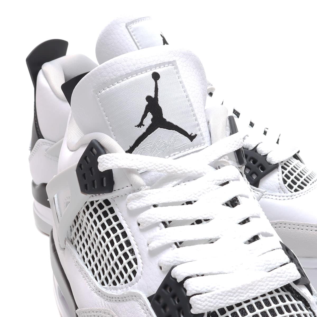 JORDAN BRAND AIR JORDAN 4 RETRO WHITE/BLACK-NEUTRAL GREY 22SU-I