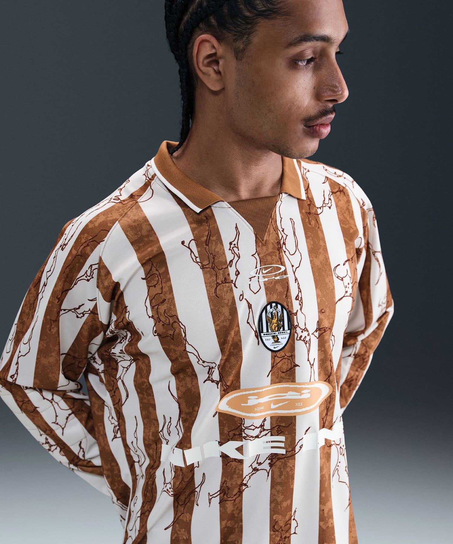 NIKE M NIKE AIR LS JERSEY VCTRY LT BRITISH TAN/PHANTOM/COPPER MOON