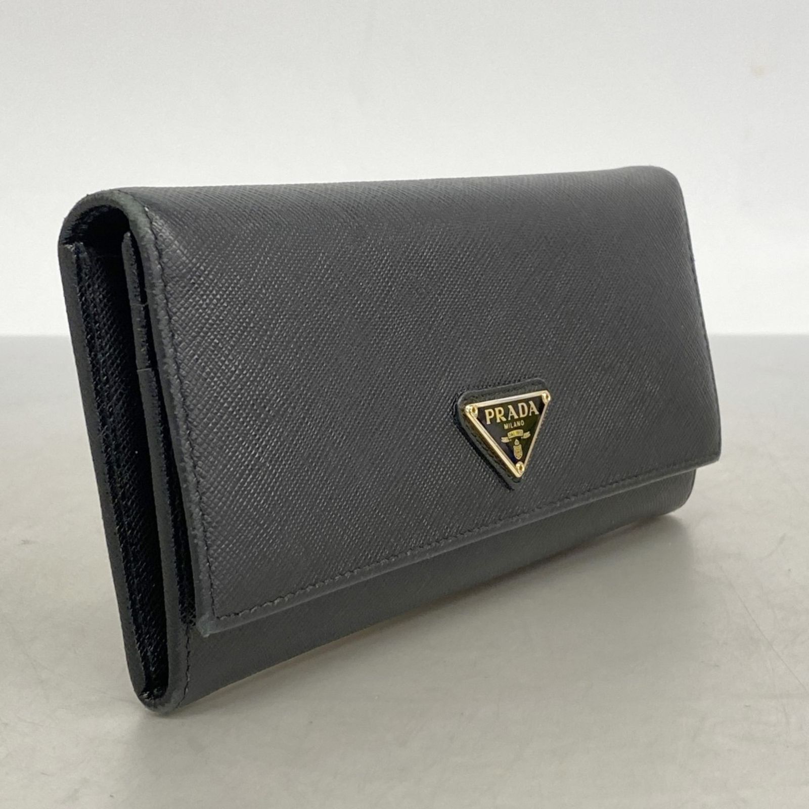 プラダ(Prada) プラダ 長財布 サフィアーノ レザー ブラック