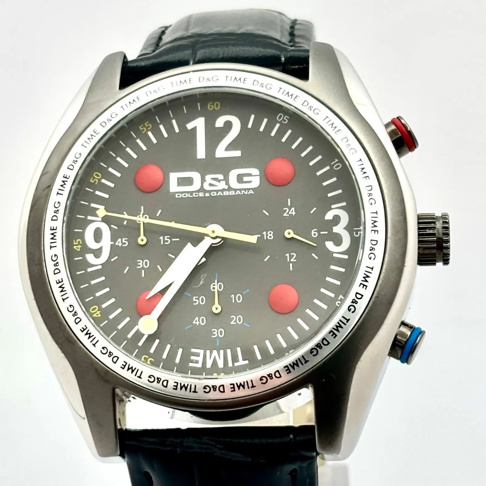 新品電池】D&G ドルチェ&ガッバーナ ドルガバ クロノグラフ メンズ