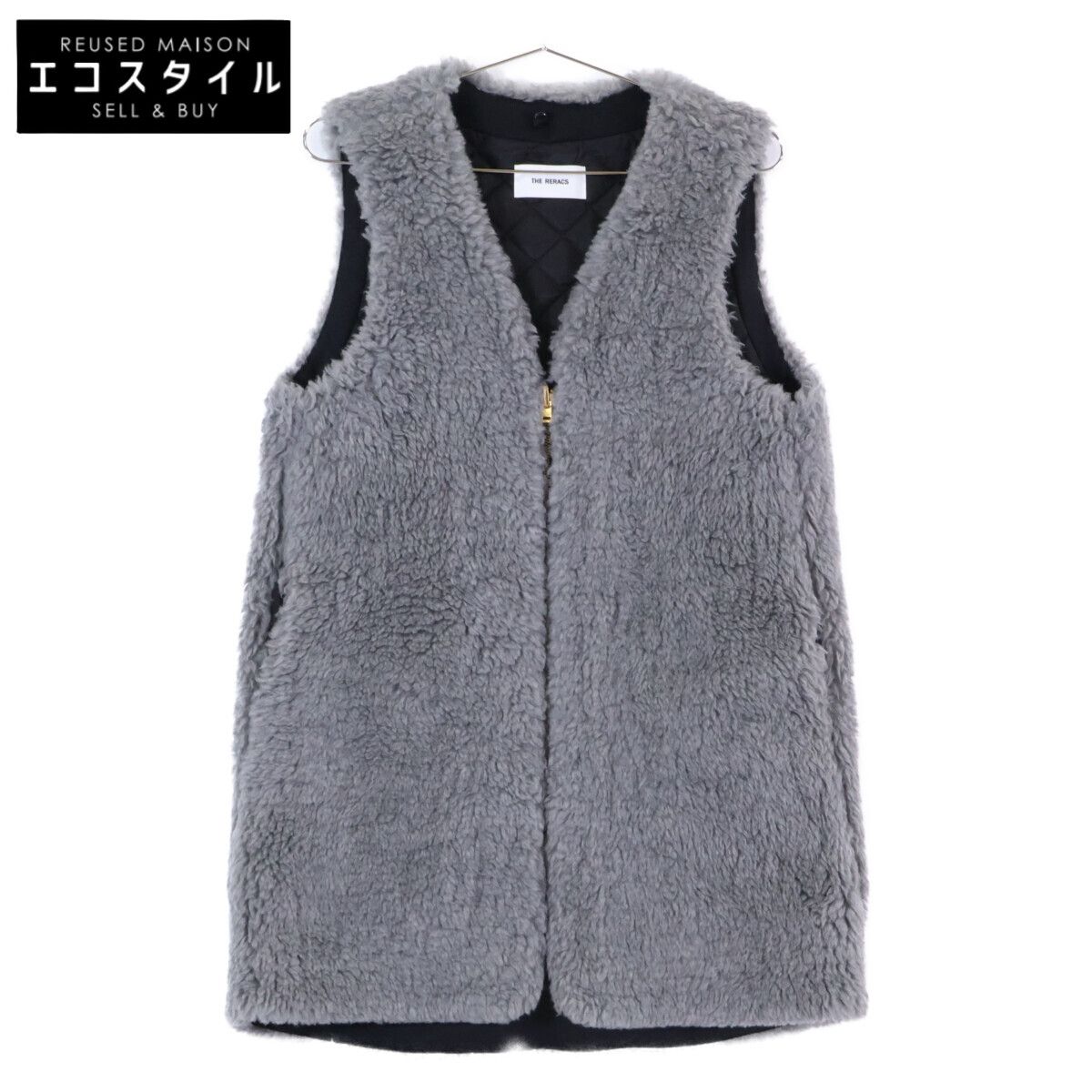 THE RERACS ザ・リラクス 23AW-RECT-134L-UASP-J ｸﾞﾚｰ ﾎﾞｱ ﾍﾞｽﾄ F