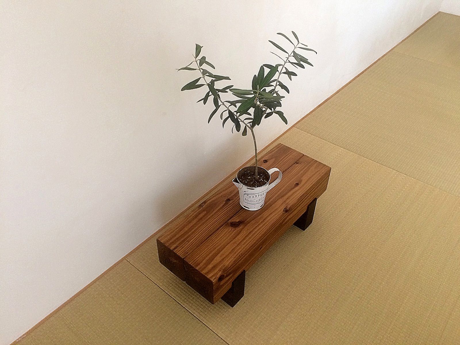 どっしり木製飾り台 花台 約横幅50×高さ17×奥行き18cm 花台 - メルカリ