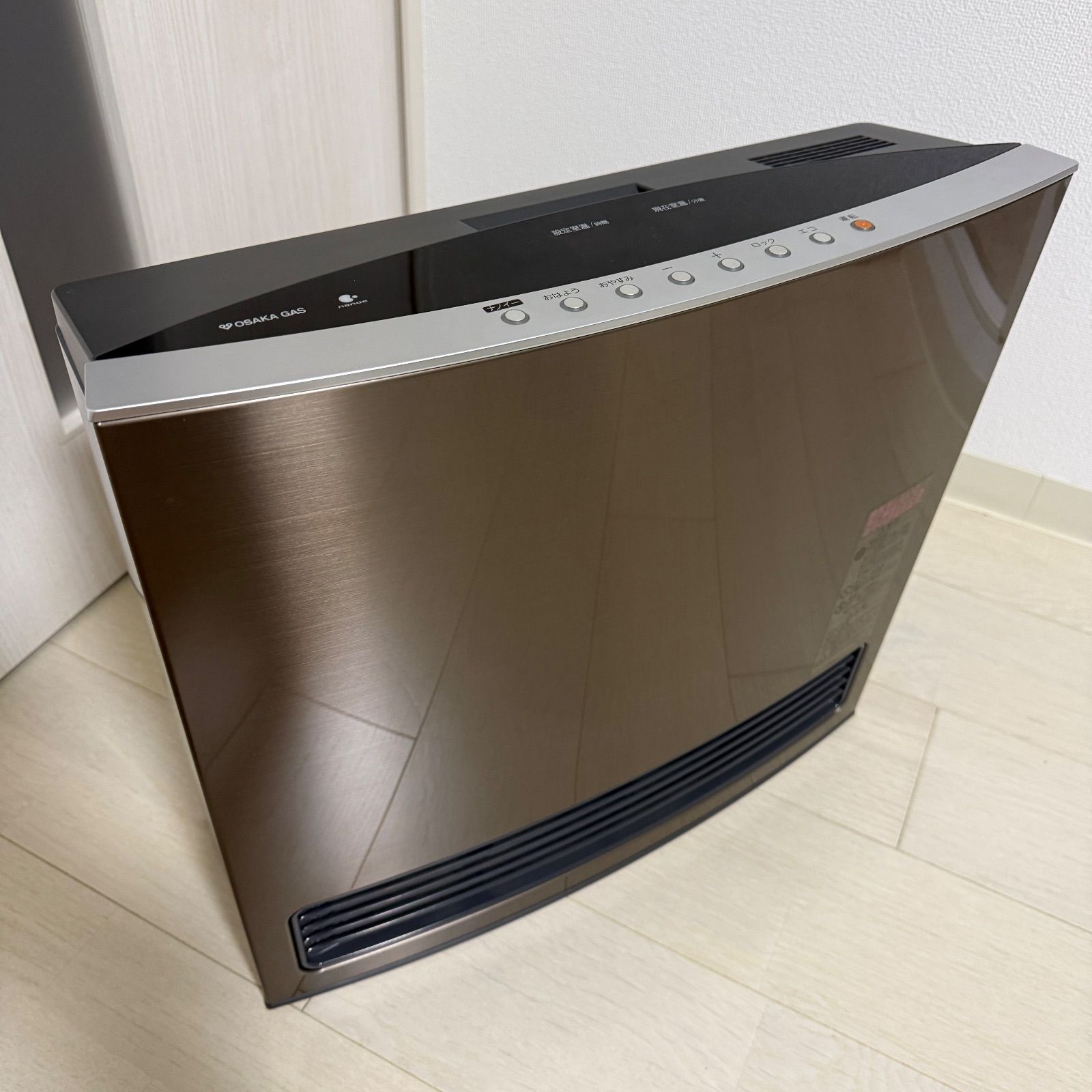 大阪ガス ガスファンヒーター nanoe 11〜15畳用 ガスコード付き 大阪