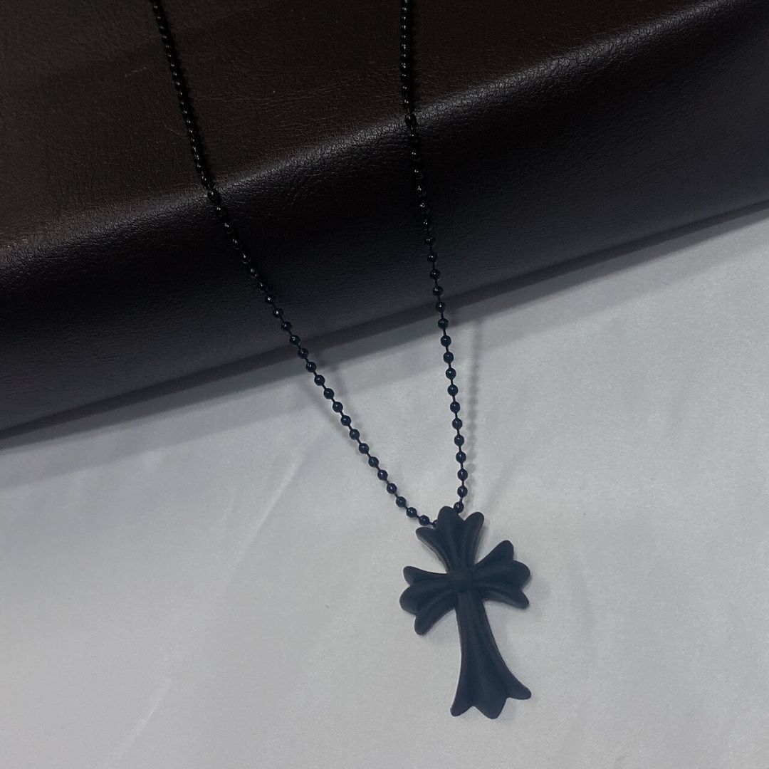 送料無料】ラバークロスネックレス 十字架 シリコン ロング ユニ