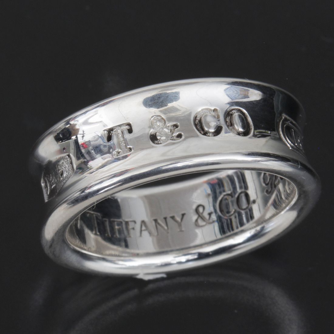 ティファニー 1837 ワイドリング 10号 指輪 Ag925 太め E1142 - メルカリ