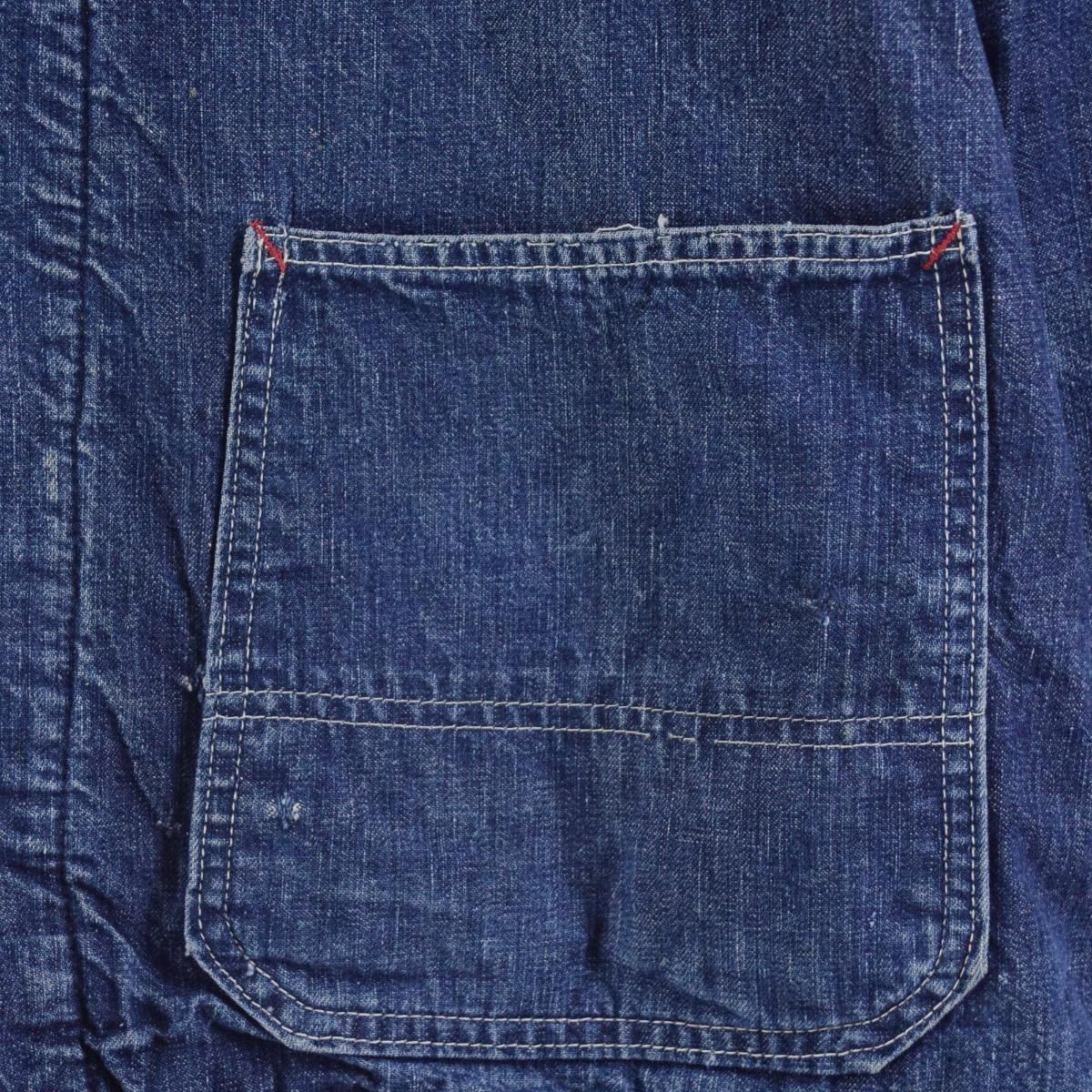 古着 50~60年代 レイルチーフ RAIL CHIEF デニムカバーオール メンズM