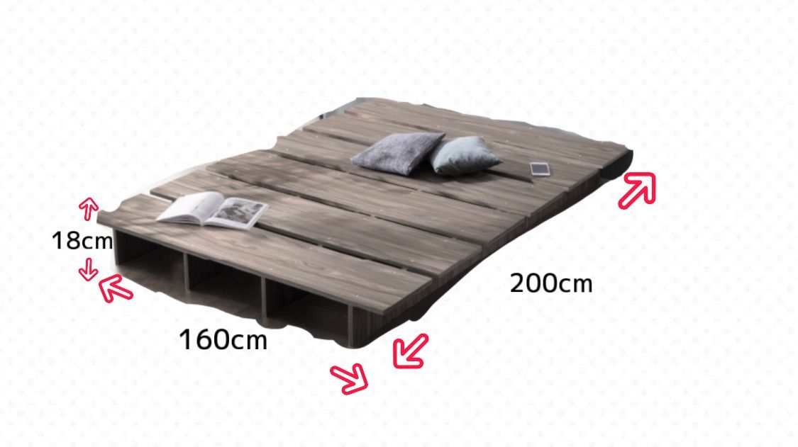 頑丈すのこ構造！天然木調ライフスタイルペット クイーン（フレーム