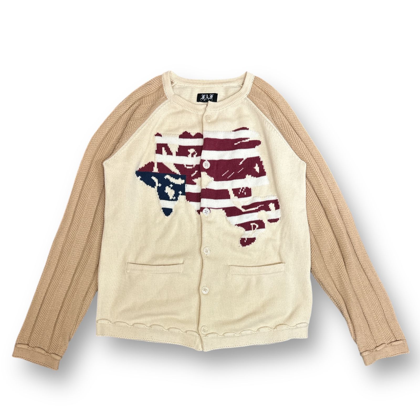 だ*い様 FAKEASFLOWERS ANGEL RAGLAN KNIT CAR FAF(Fake As Flowers