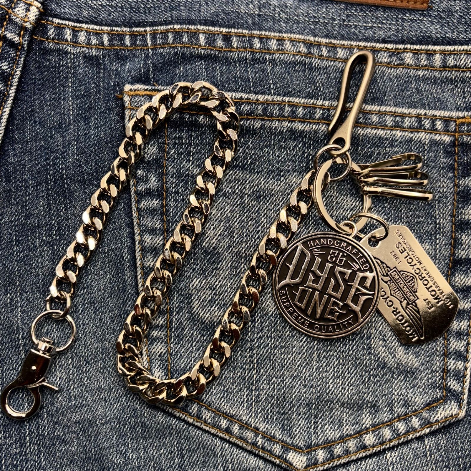 ウォレットチェーン カラビナ キーホルダー カラビナ アメカジ