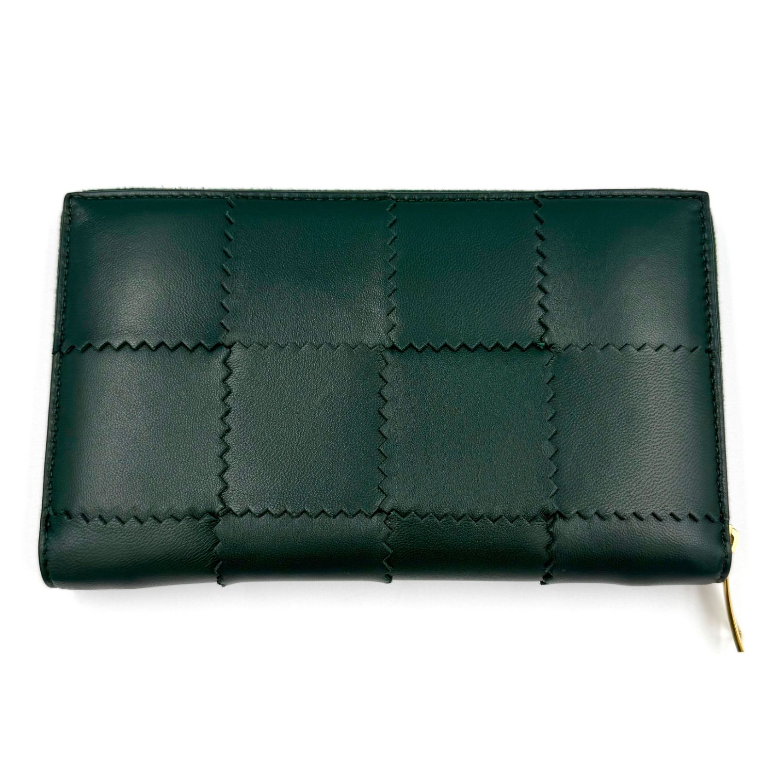 ボッテガヴェネタ ラウンドファスナー 財布 長財布 グリーン メンズ