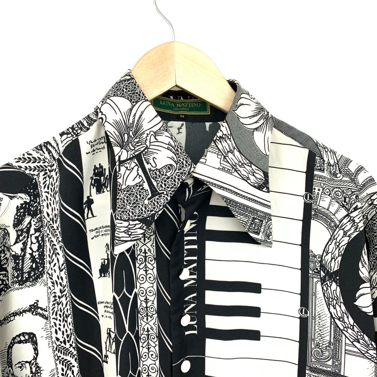 LUNA MATTINO ルナマティーノ 総柄シャツ 鍵盤 - メルカリ
