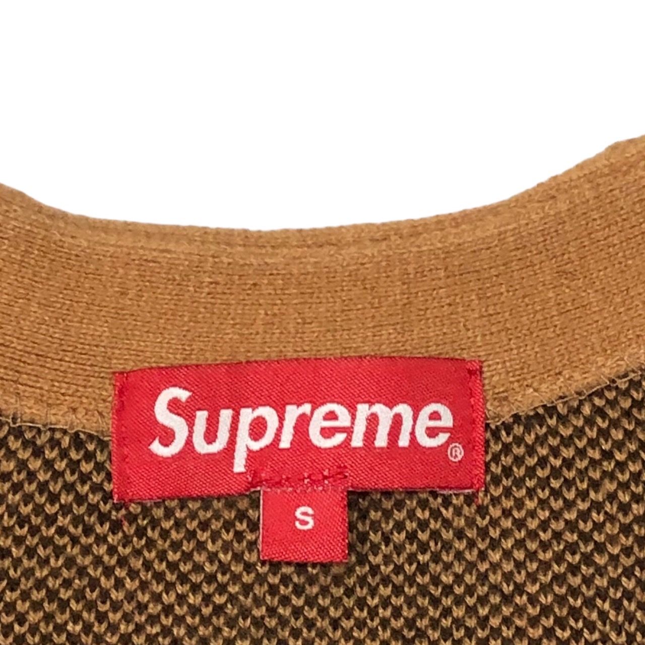 SUPREME(シュプリーム) 21SS Brushed Checkerboard Cardigan Camel