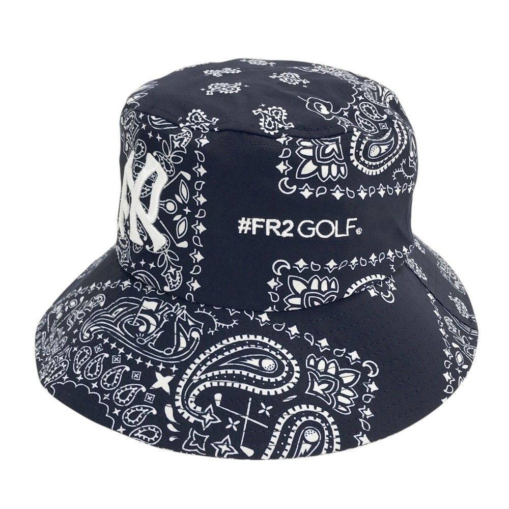 FR2 GOLF エフアールツーゴルフ バケットハット ペイズリー ネイビー系