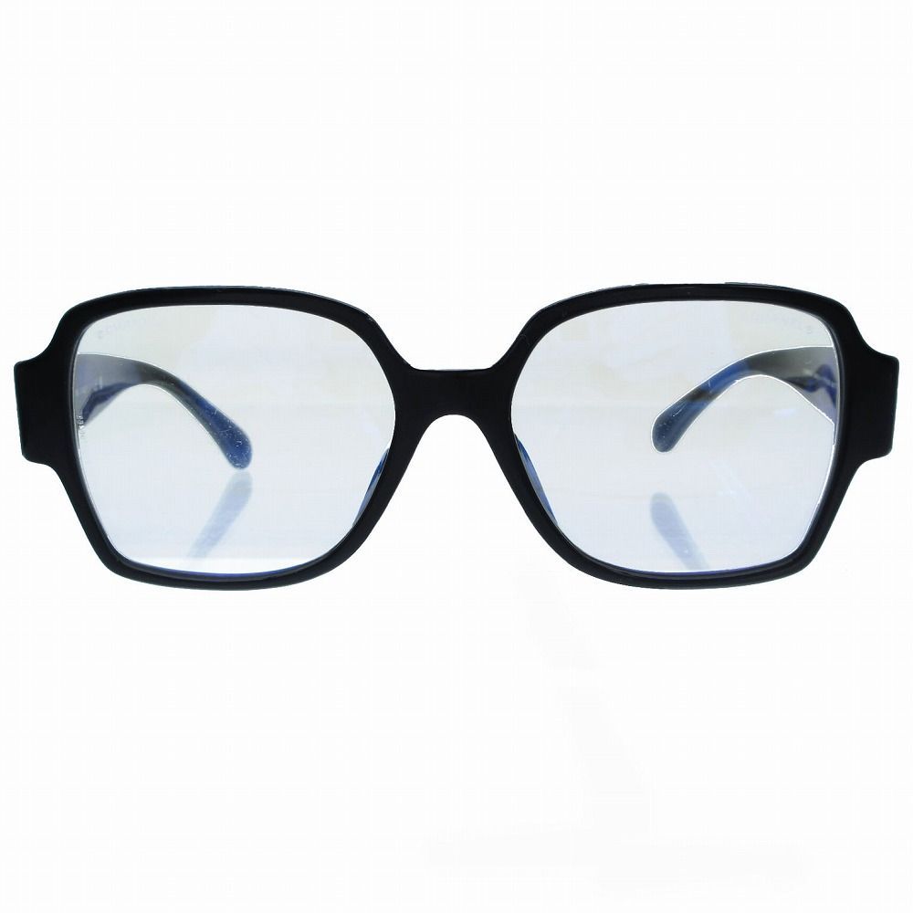 CHANEL シャネル ハート CC ココマーク サングラス スクエア ブルー