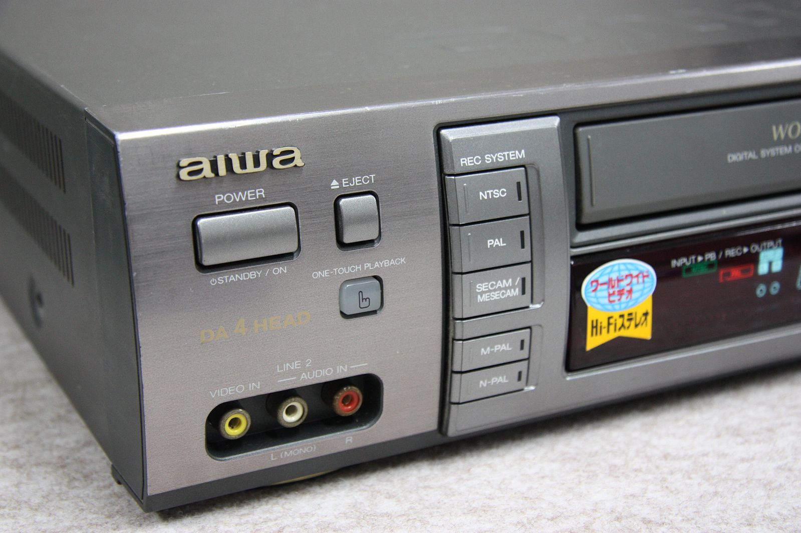 AIWA ワールドワイドVHSビデオデッキ NTSC/PAL/SECAM対応HV-MX100