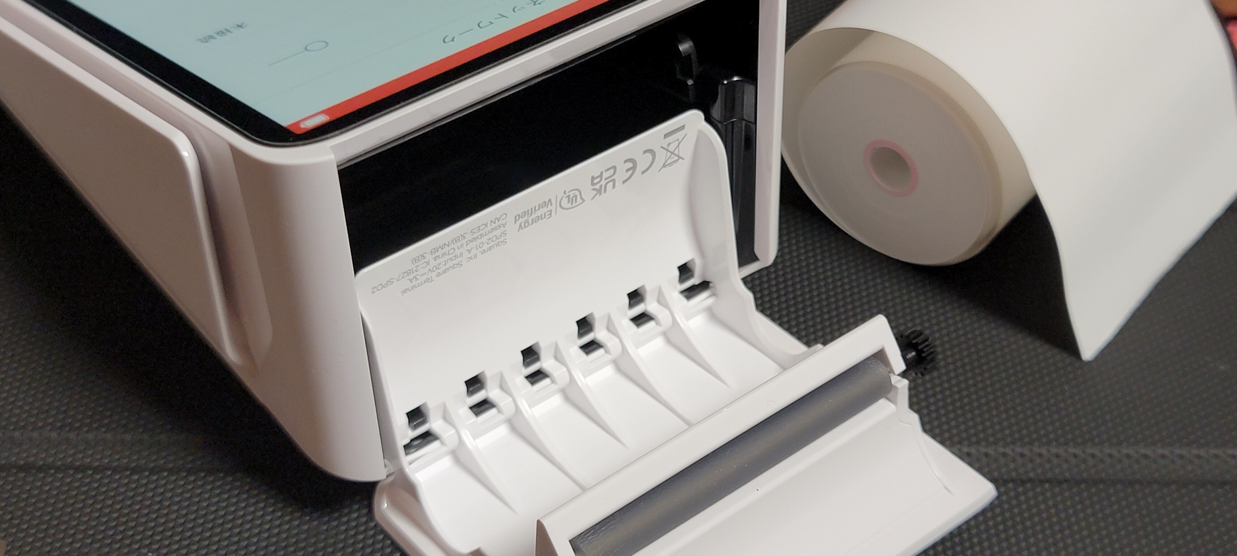 正規品】Square ターミナル レジ用端末レシート用紙、充電器付き