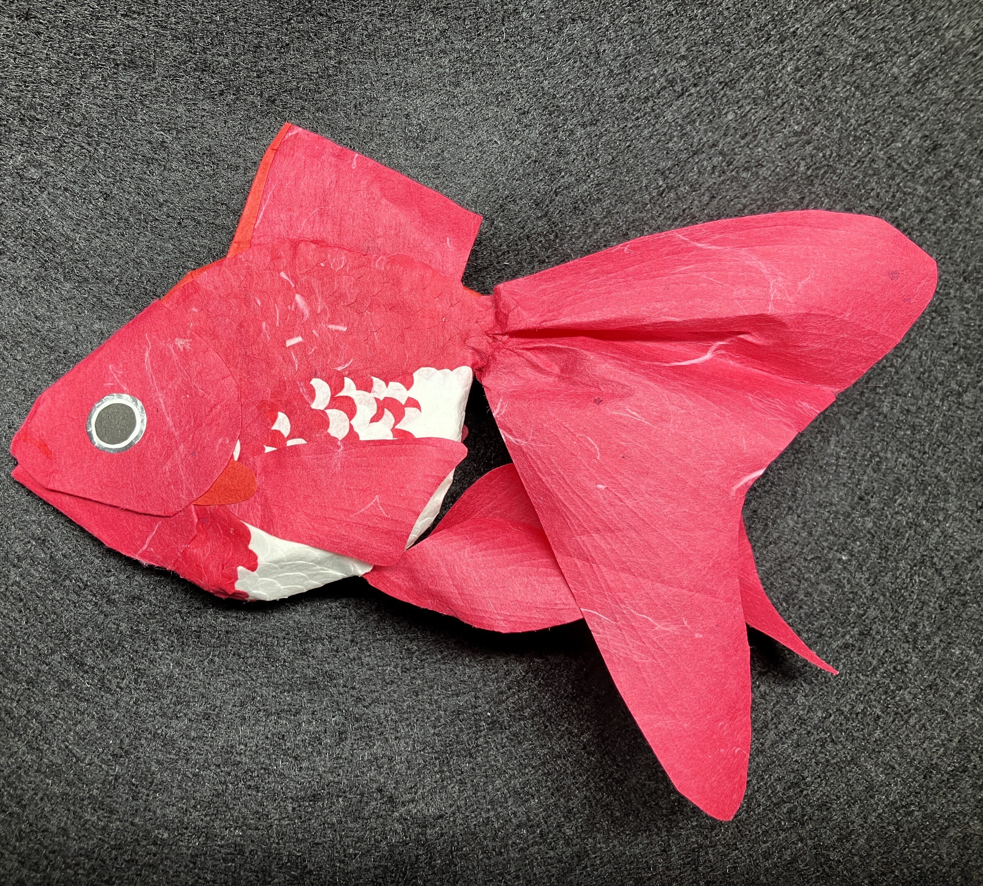 飛べ！金魚？ a4アート紙2枚 飛べ！金魚？ a4アート紙2枚 飛べ！金魚