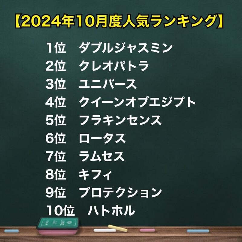 2024年度9月度人気ランキング】｜エジプト香油専門店OIL