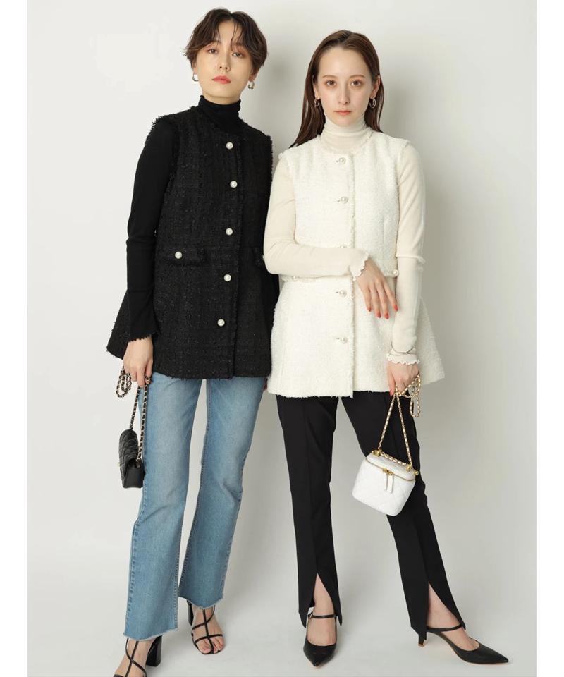 Arpege story(アルページュストーリー)の「パールボタンツイード