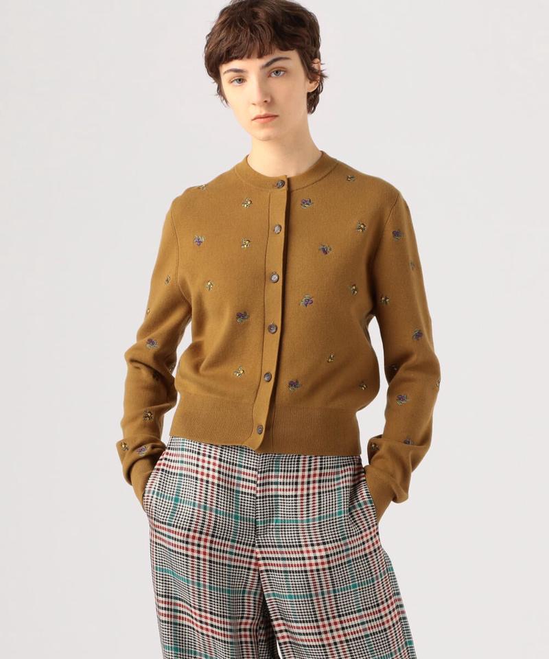 CABaN(キャバン)の「CABaN コットンカシミヤ エンブロイダリークルー