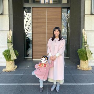 TSURU by Mariko Oikawa(ツルバイマリコオイカワ)のコートを使った