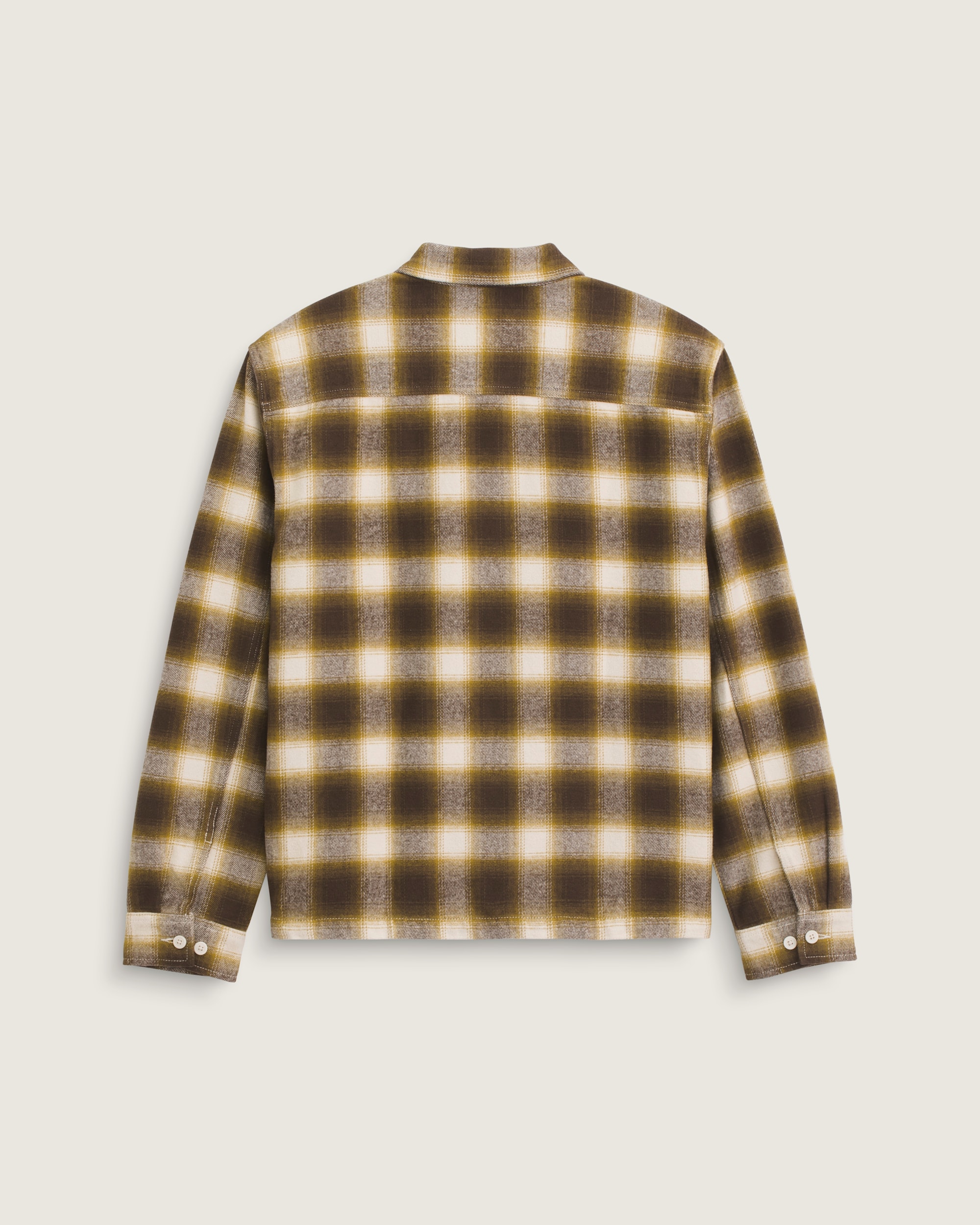 Crestmont Plaid Shacket in Brown / Yellow | Vans