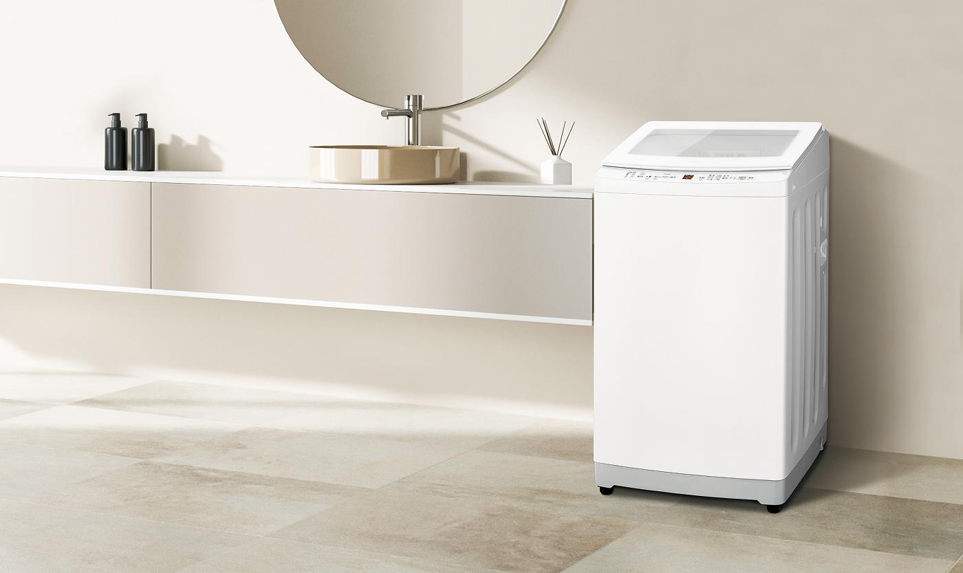 190取付無料！完動品！AQUA高性能インバーター搭載グラストップ7kg洗濯