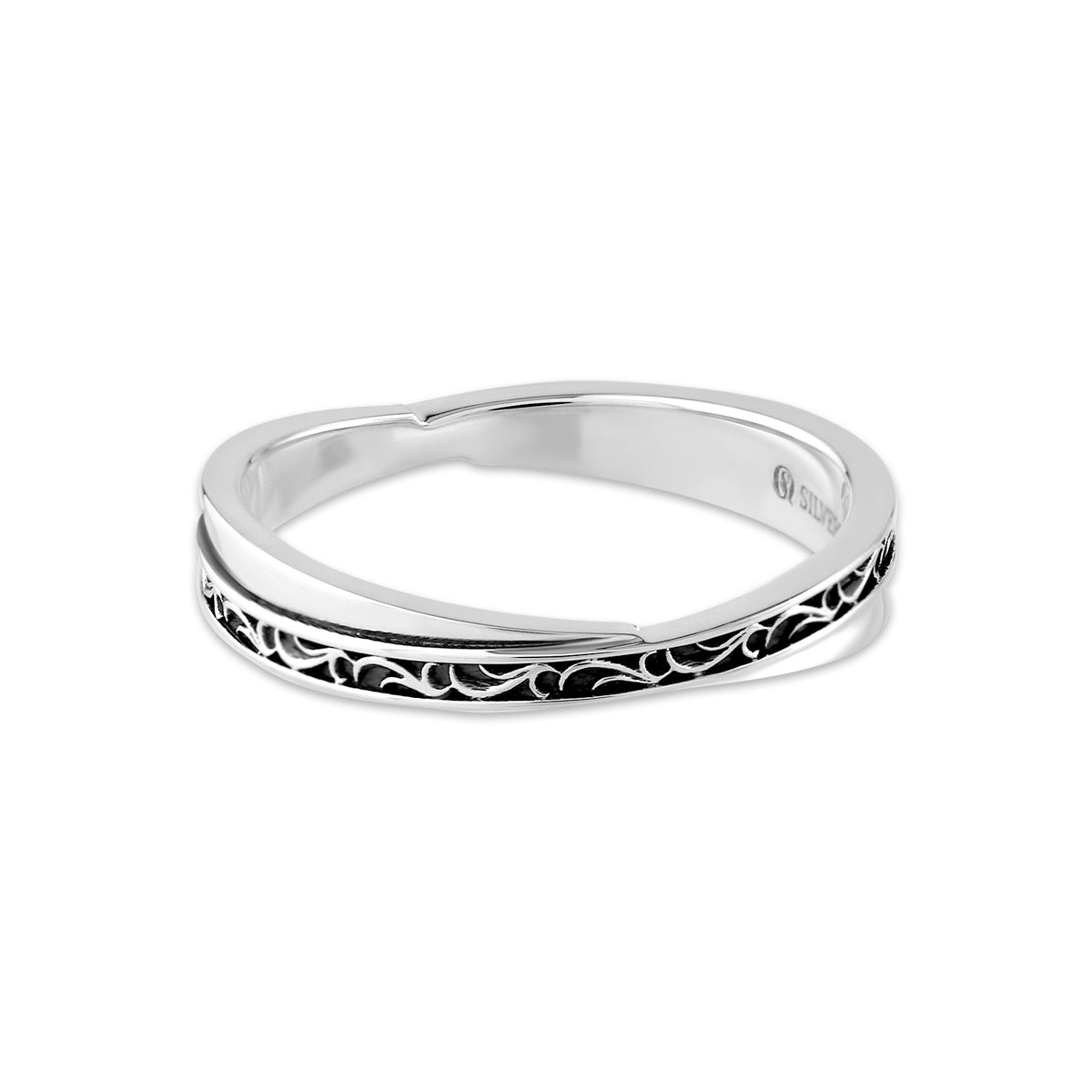 クロスアラベスクリング（ASR-195F） – AQUA SILVER