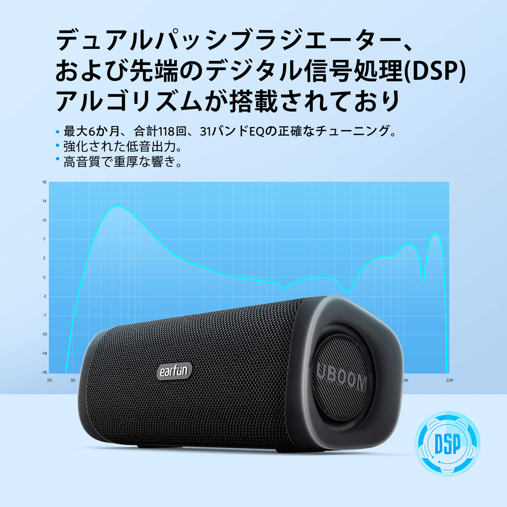 EarFun UBOOM L ポータブルスピーカー