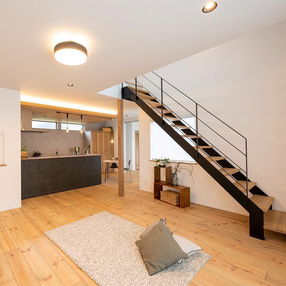 Glow LED Ceiling Lamp ブラック/ライトウッド Glow LED-ceiling light