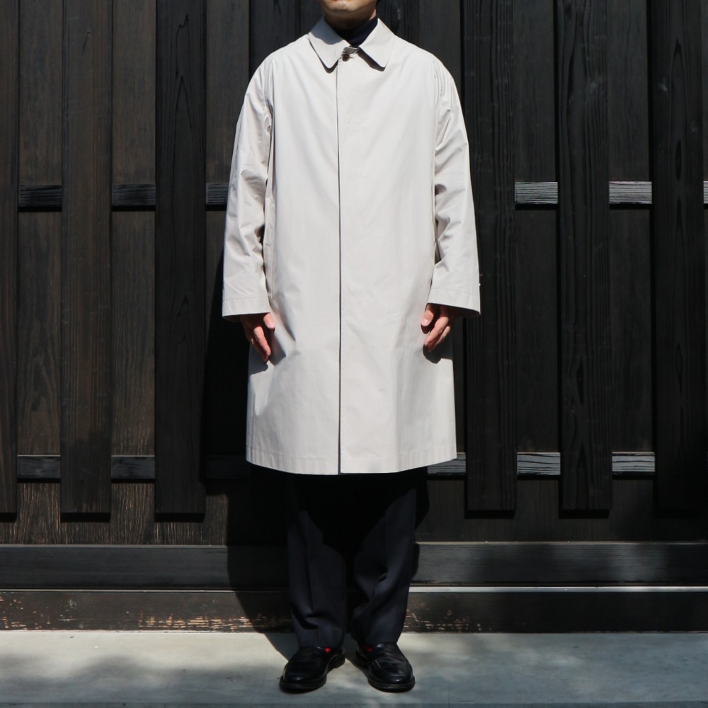 一枚袖の極上コート、アナトミカのシングルラグランコート