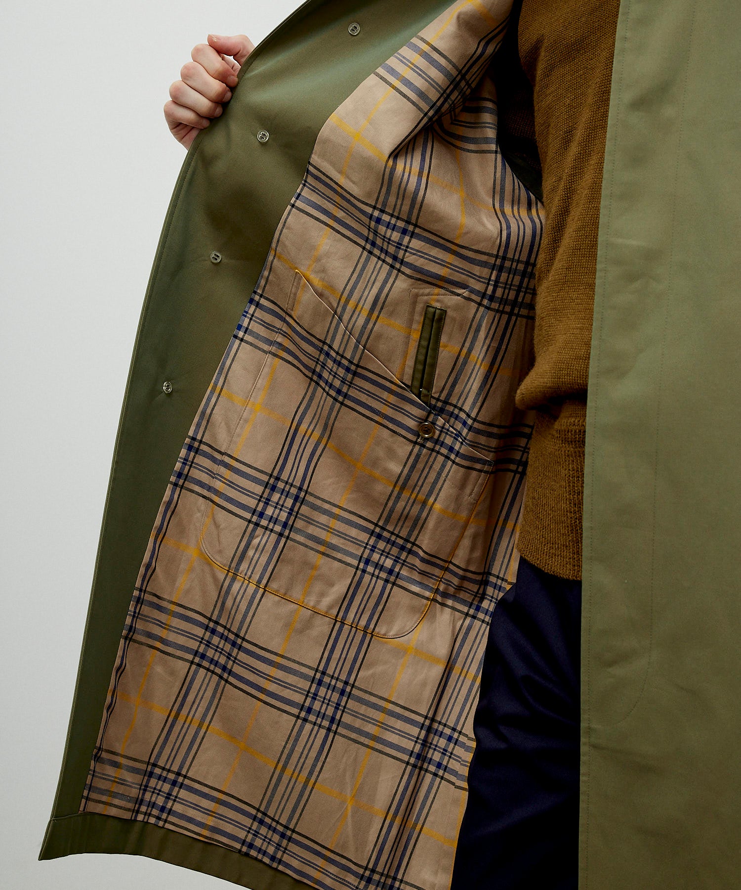 26SS 】ANATOMICA SINGLE RAGLAN COAT I / OLIVE – A'r11551 FUKUOKA