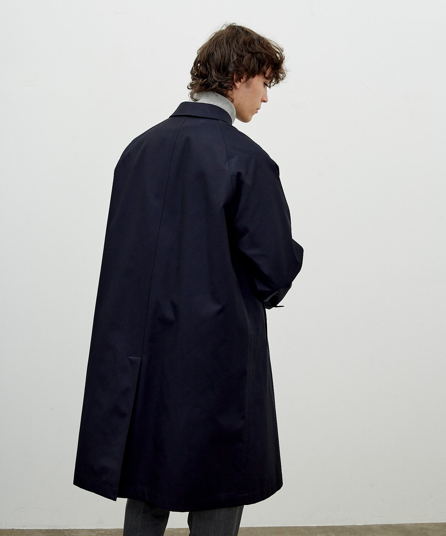 26SS 】ANATOMICA SINGLE RAGLAN COAT Ⅰ / NAVY – A'r11551 FUKUOKA