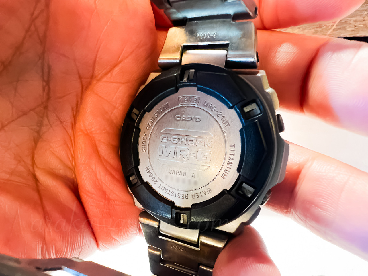 G-SHOCK MR-G MRG-210T(1673)電池交換しました。まだまだ使い回せます